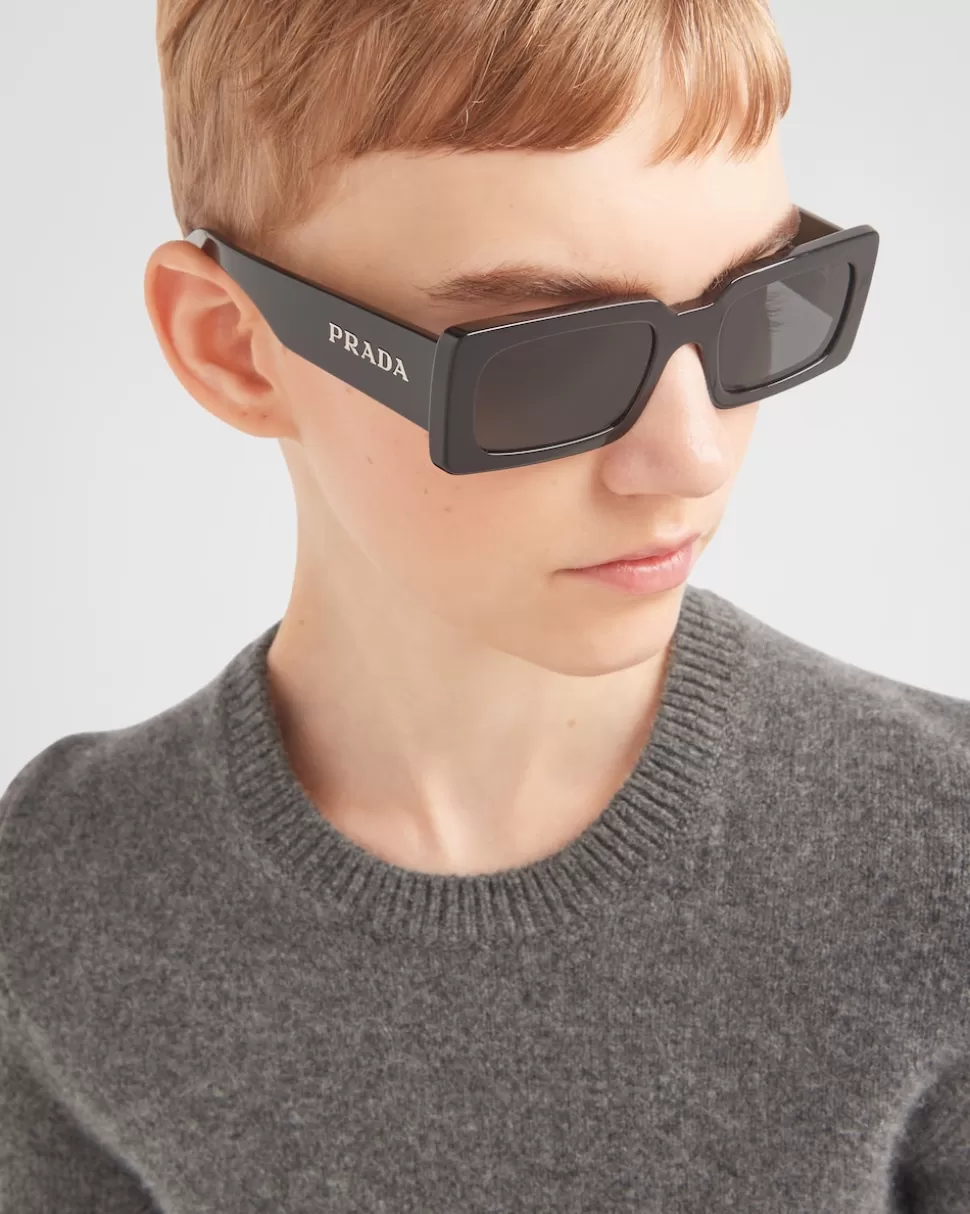 New Prada Sonnenbrille Mit Logo GläserInSchiefergrau