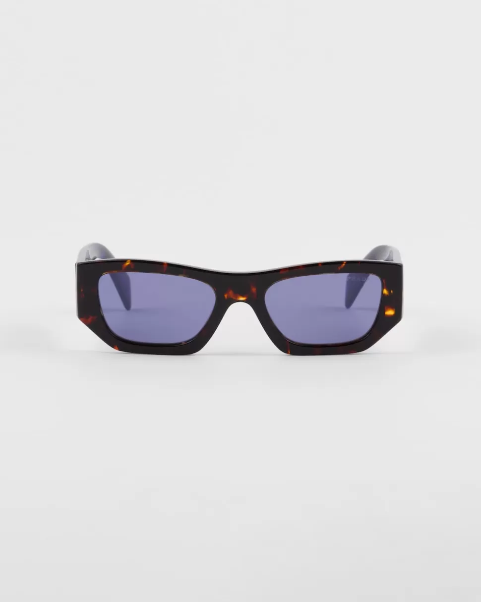 New Prada Sonnenbrille Mit Logo IrisfarbeneGläser