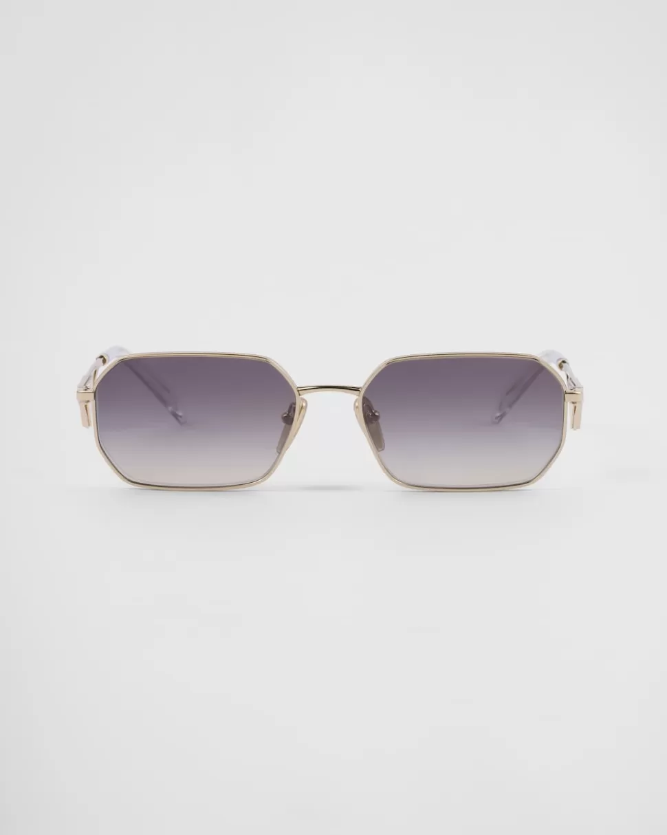 Best Sale Prada Sonnenbrille Mit Triangolo-logo IrisfarbeneGläsermitFarbverlauf