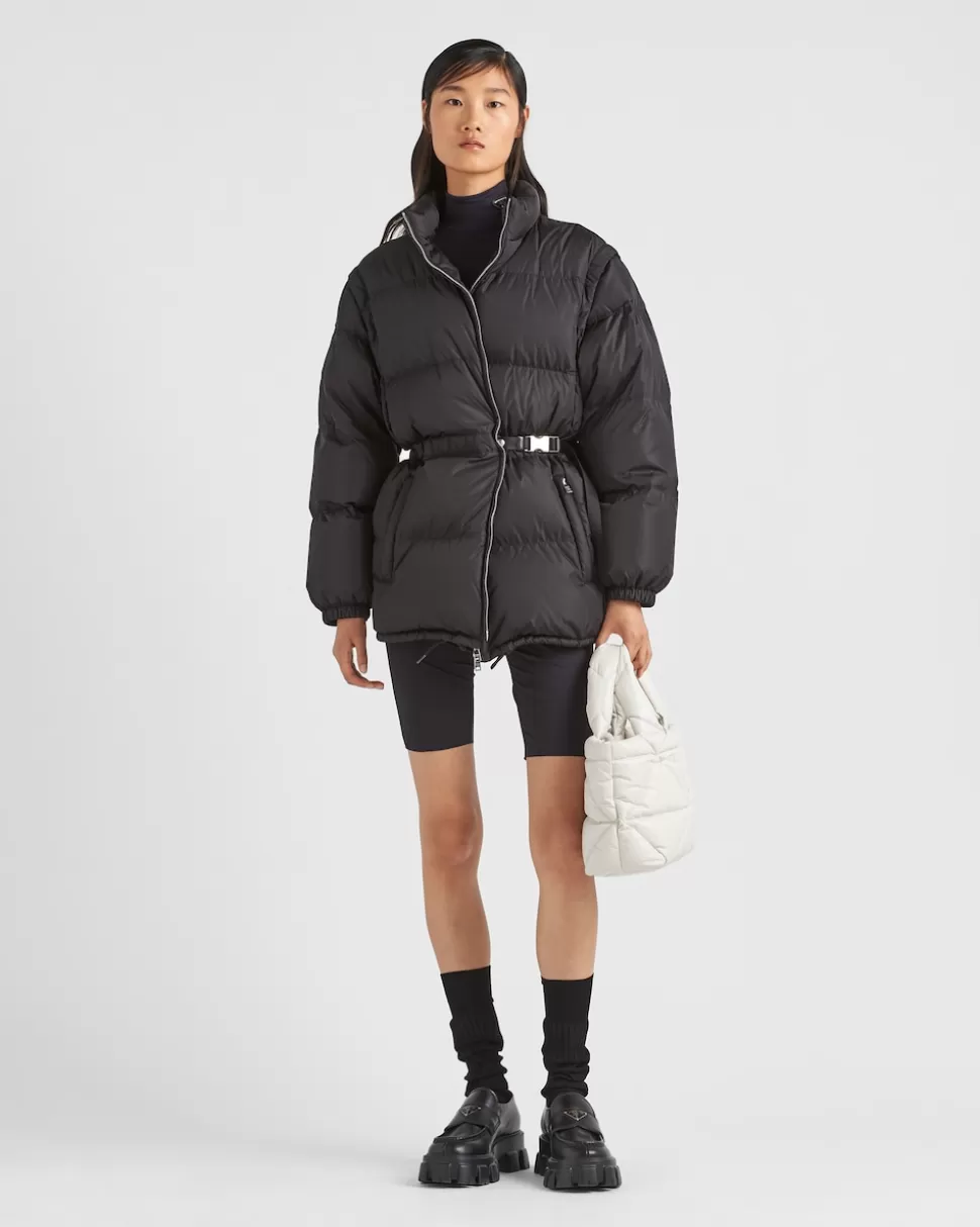 Best Prada Steppjacke Aus Leichtem Re-nylon Schwarz