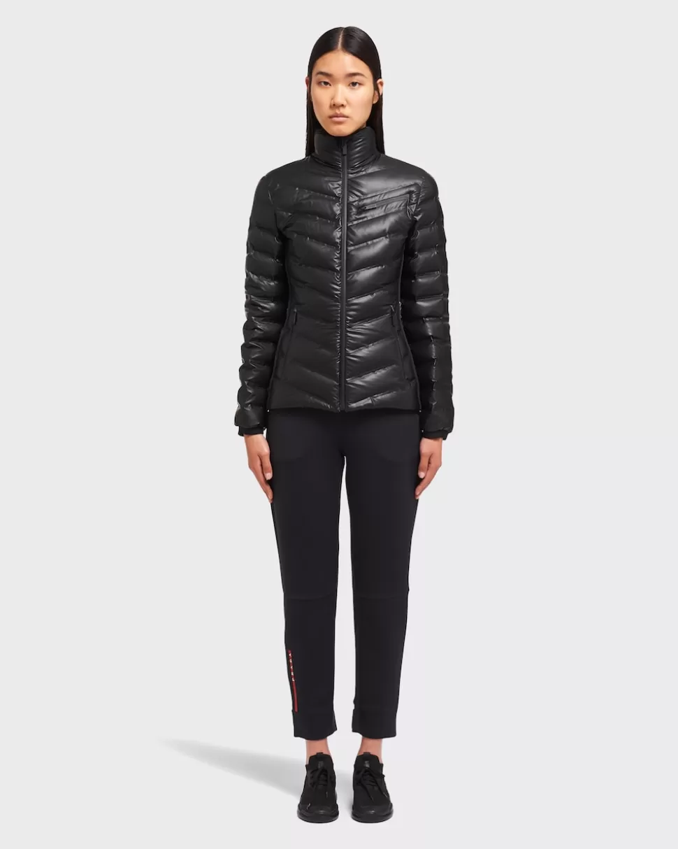 Online Prada Steppjacke Aus Light Re-nylon Schwarz