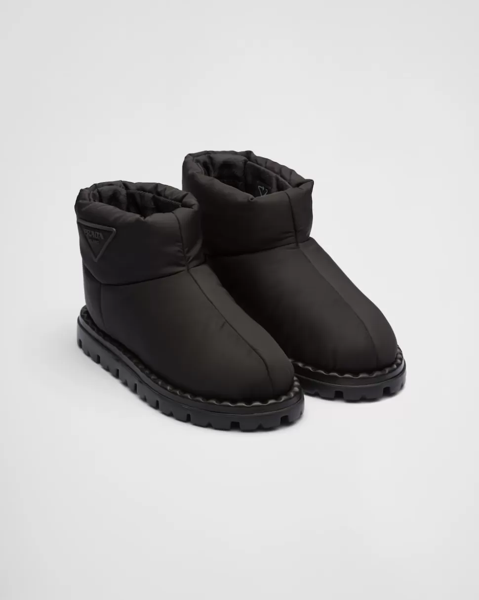 Discount Prada Stiefeletten Aus Re-nylonstoff Schwarz