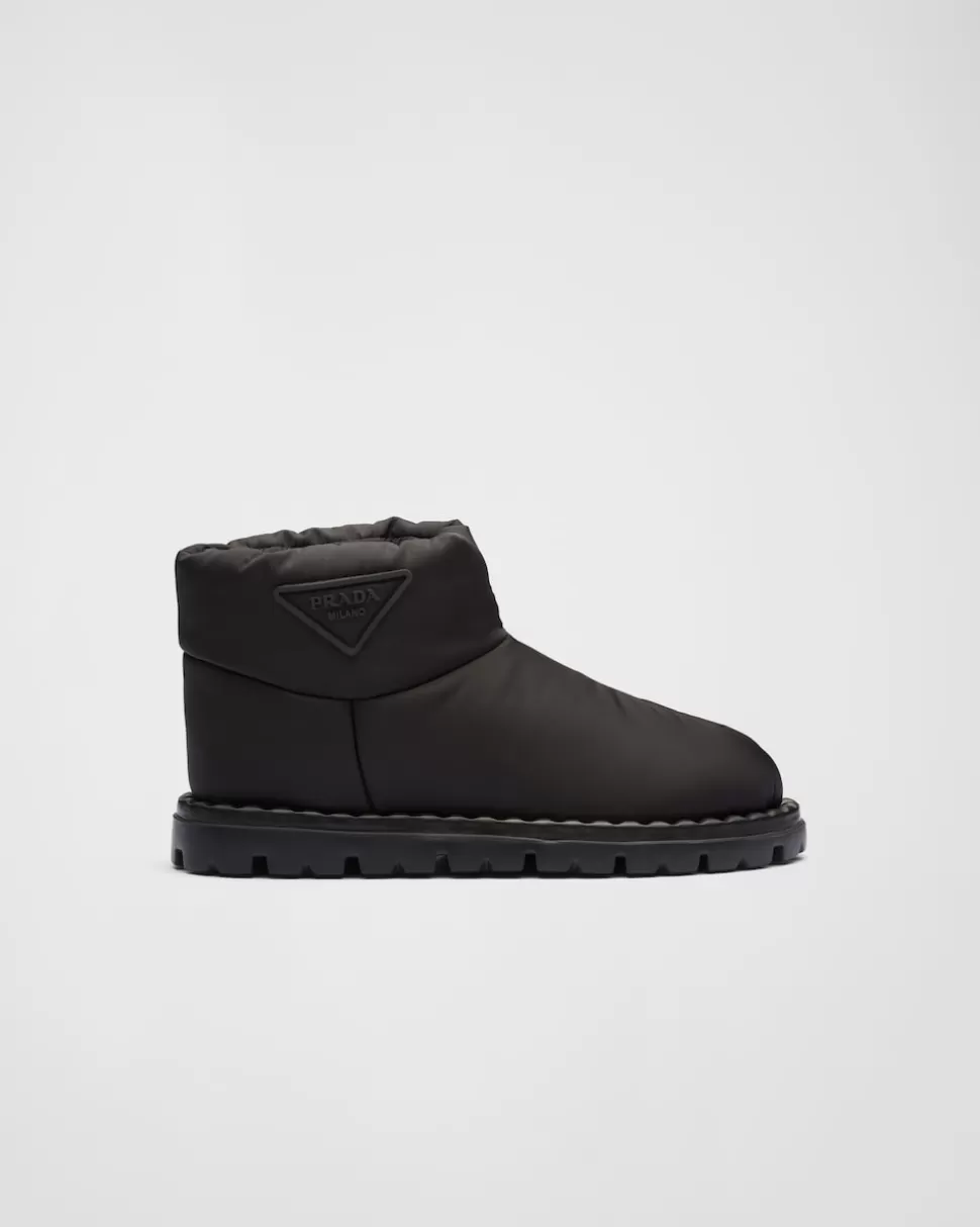 Discount Prada Stiefeletten Aus Re-nylonstoff Schwarz