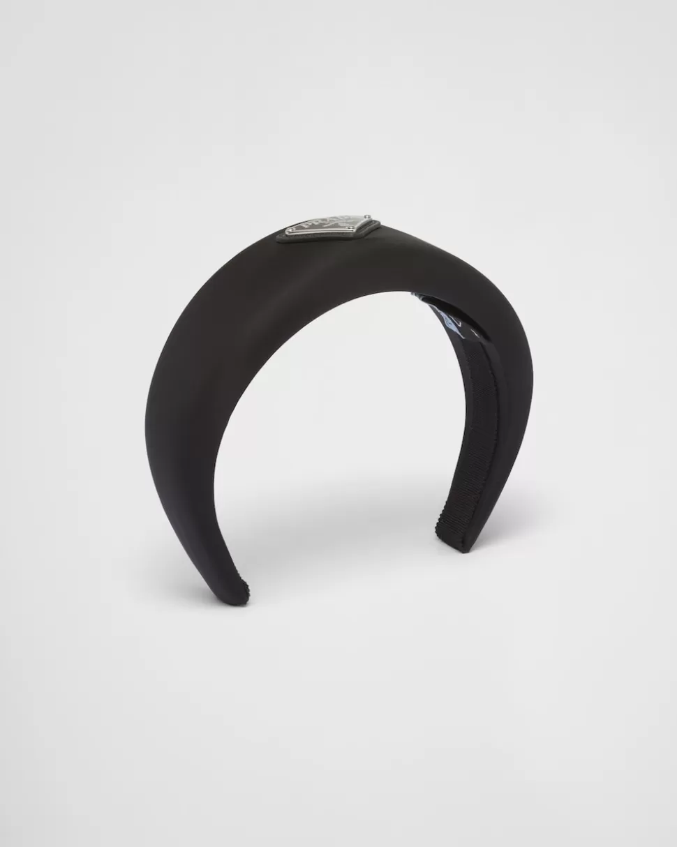 Best Sale Prada Stirnband Aus Re-nylon Schwarz