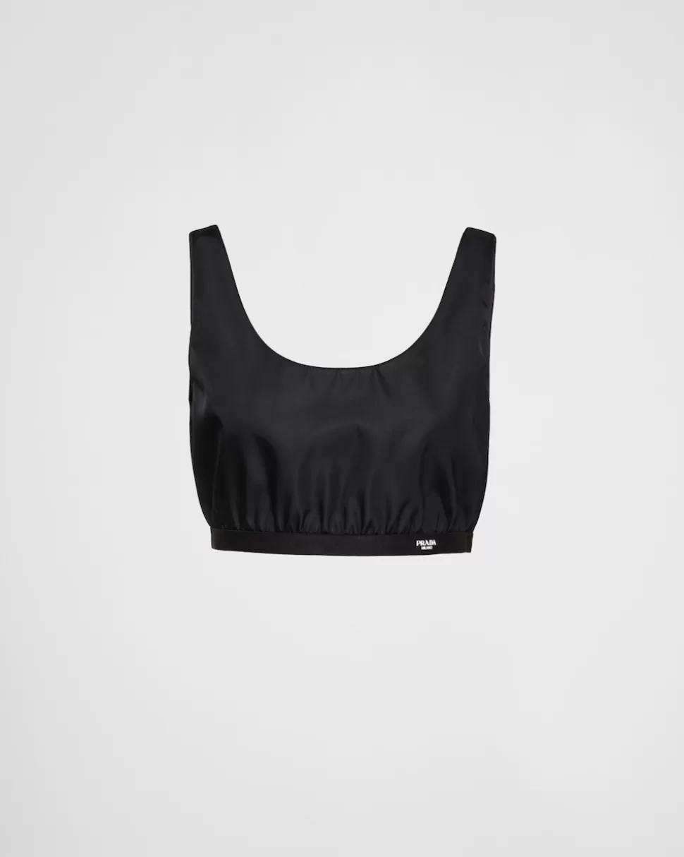 Best Sale Prada Top Aus Re-nylon Schwarz